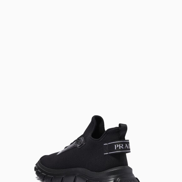 Prada Men's Allacciate Rush Triangle Logo Knit Sneakers - US10 - Picture 3 of 11